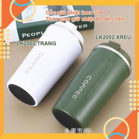 Ly cốc giữ nhiệt Innox304 hàng cao cấp dung tích 380ml -giữ nhiệt từ 6h-16h